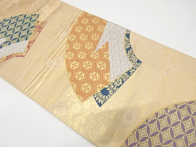 Japanese Kimono / Antique / Fukuro Obi Silk